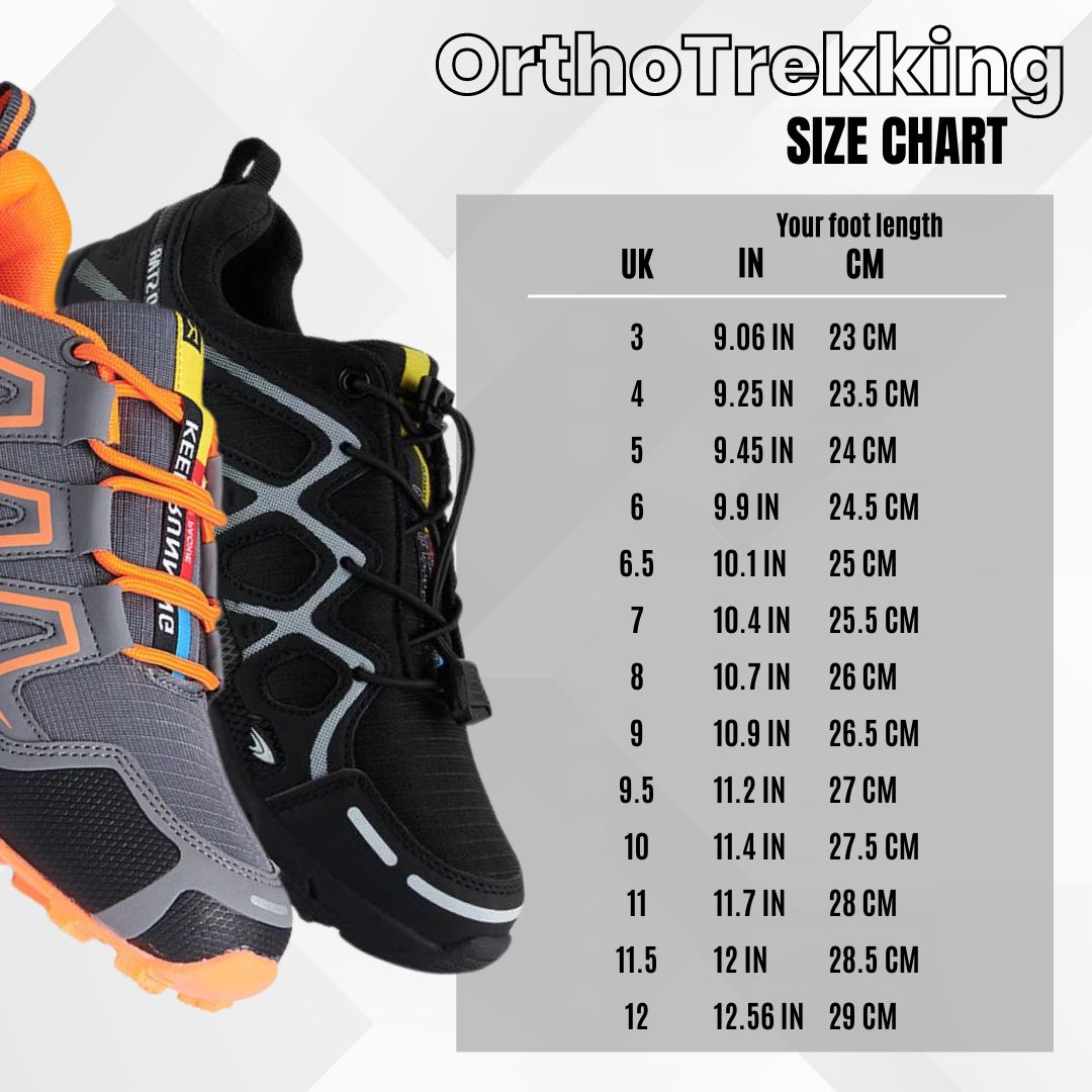 OrthoTrekking (2026) - ergonomic trekking and hiking shoe for pain relief (Unisex)
