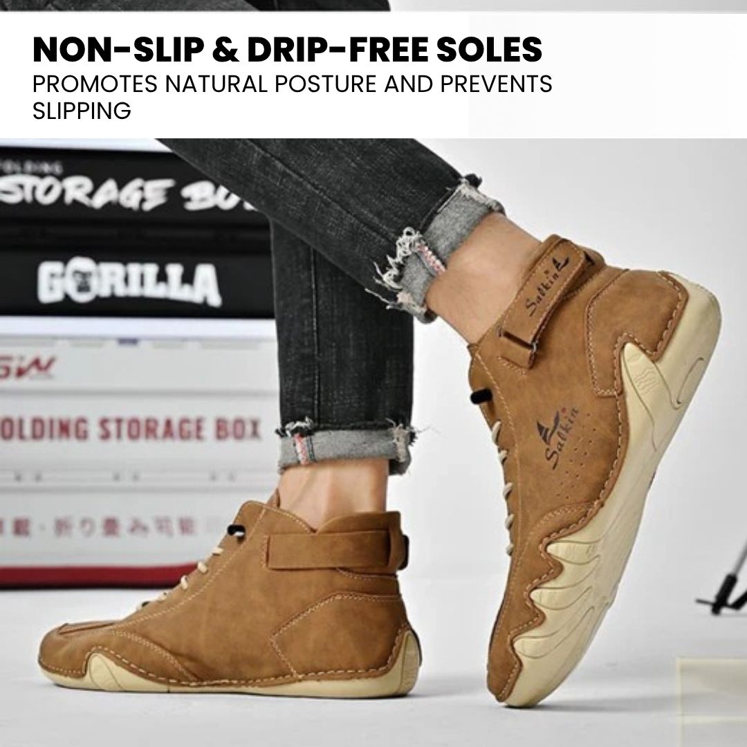 Alpaka - orthopedic, waterproof & non-slip leather barefoot shoes