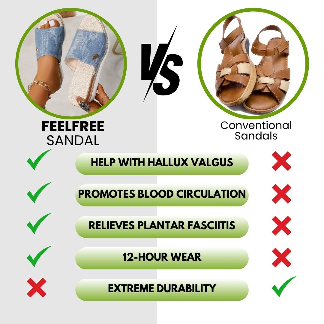 FeelFree - Ergonomic & non-slip sandals for pain relief