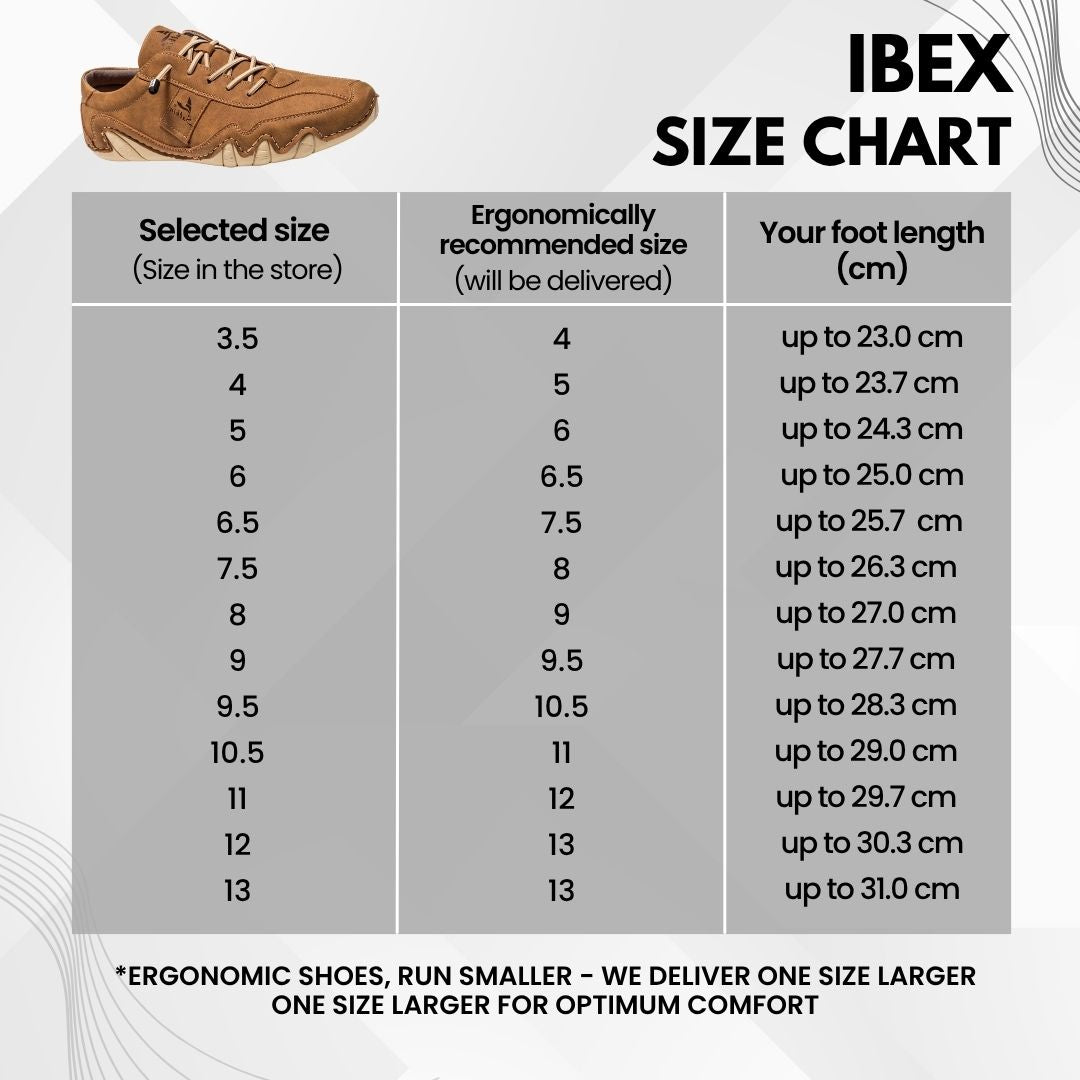 Ibex - ergonomic, pain relieving & waterproof leather barefoot shoe