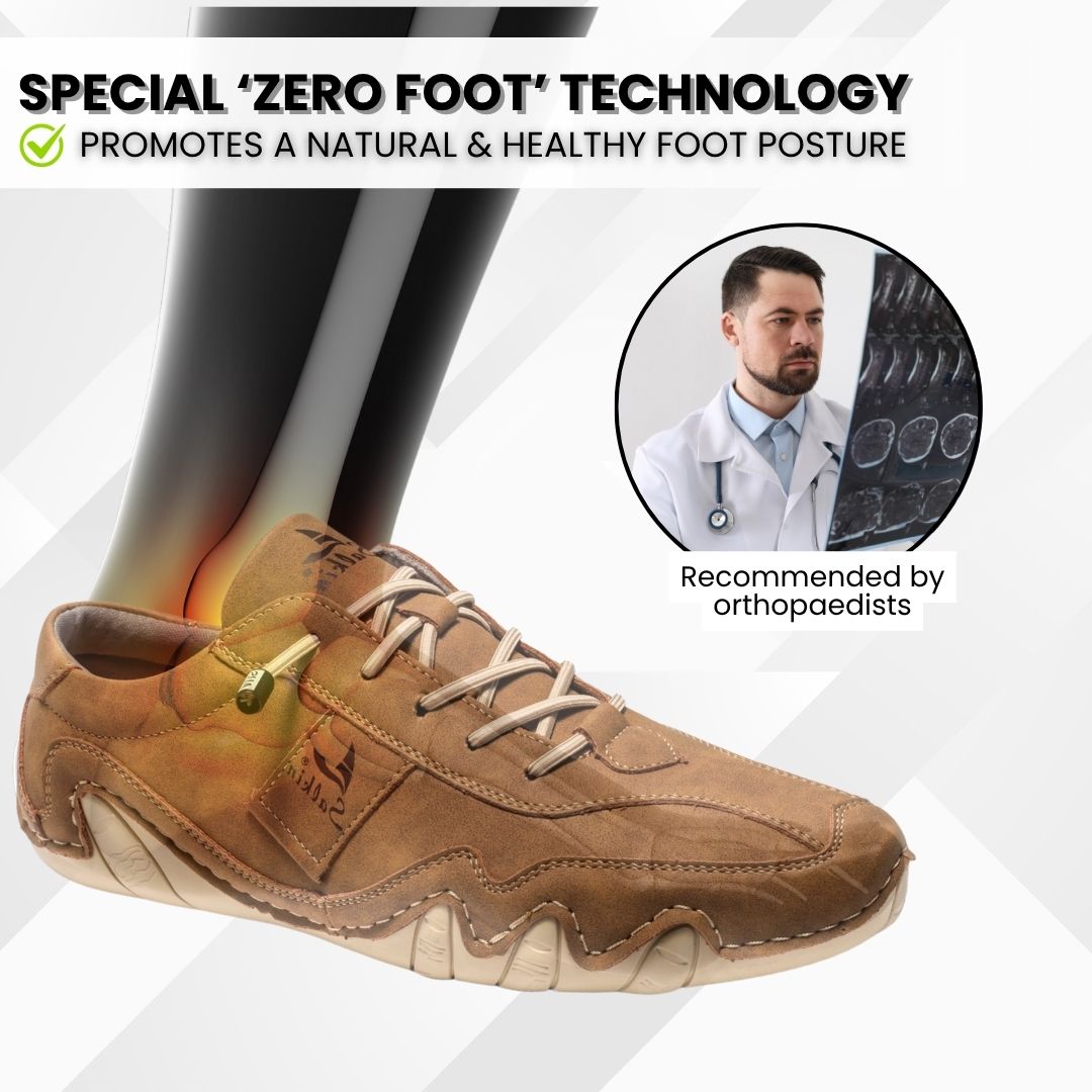 Ibex - ergonomic, pain relieving & waterproof leather barefoot shoe