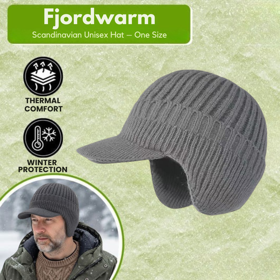 Fjordwarm – Scandinavian winter hat with ear protection (unisex, one size)