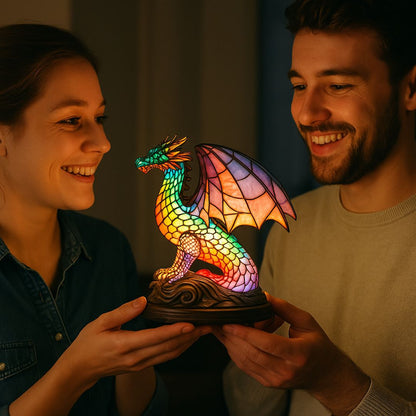 Light Dragon - handmade lamp that makes hearts shine