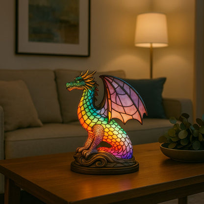 Light Dragon - handmade lamp that makes hearts shine