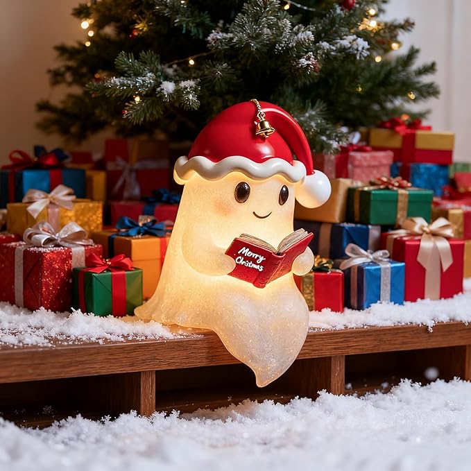 Handmade Christmas Ghost Light