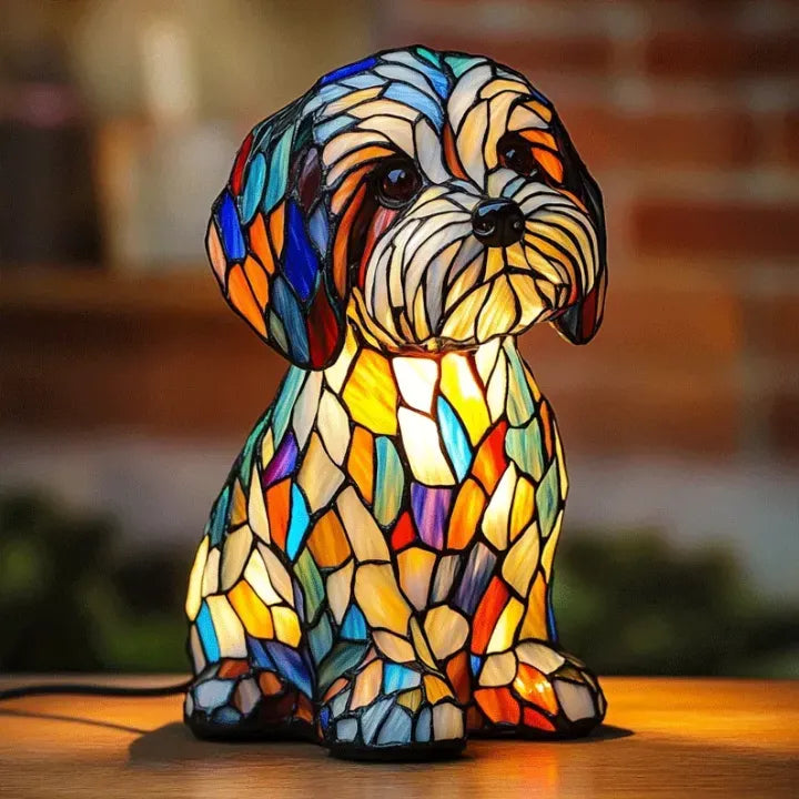 Luminous dog - handmade lamp that makes hearts shine